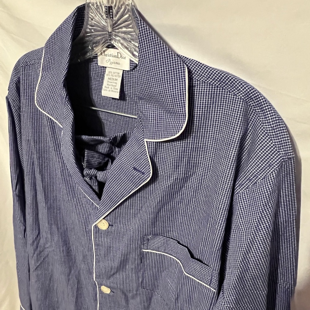 SOLD!!!! Relaxed Fit Mens Christian Dior Pajama Lounge Sleepwear - Picture 8 of 10